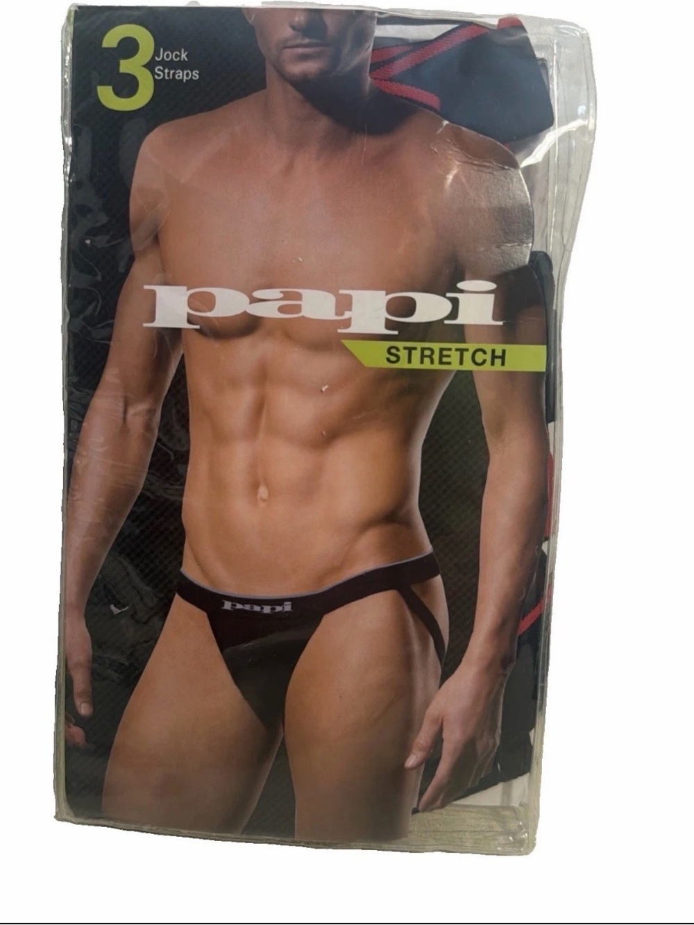 Brand New Men's Papi 3 Pack Premium Cotton Soft Touch  Jock Straps Medium 32-34